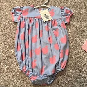 The Beaufort bonnet company Blythe bubble Pima, size 12/18m NWT